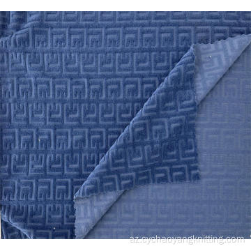 Xüsusi 100% Polyester düzənlikli Dyed Trikott Melvet